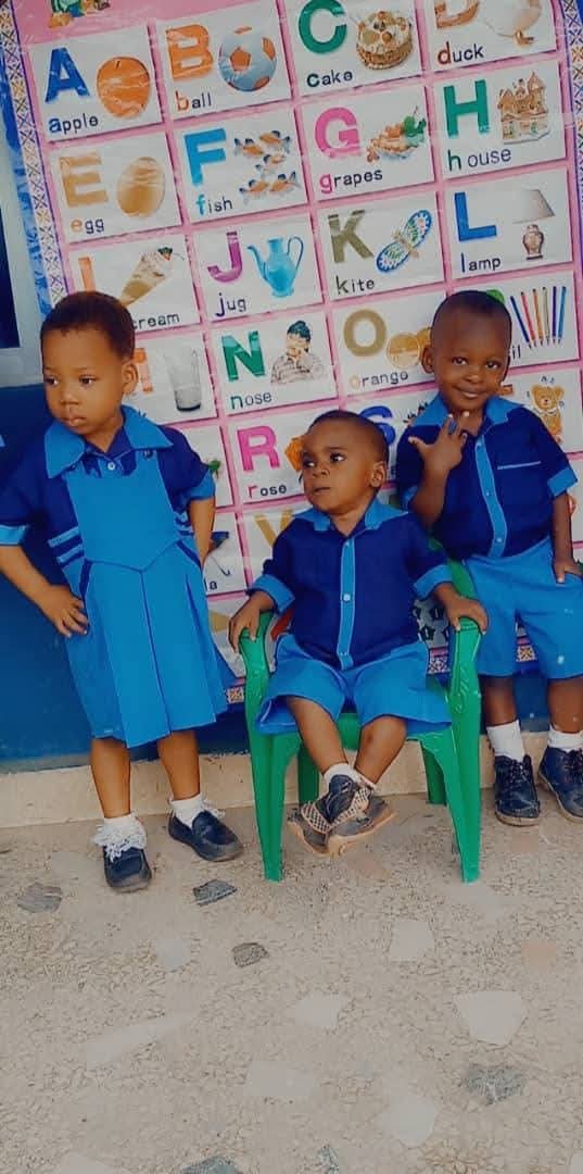 Students and teachers at Model Foundation Academy