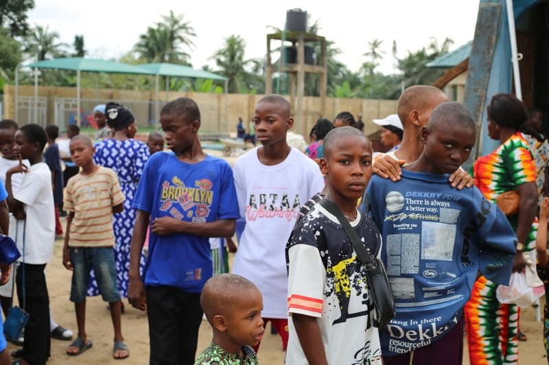 Pupils gathered together during Career Day